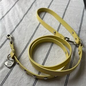 Little Beast Yellow Leather Dog Leash